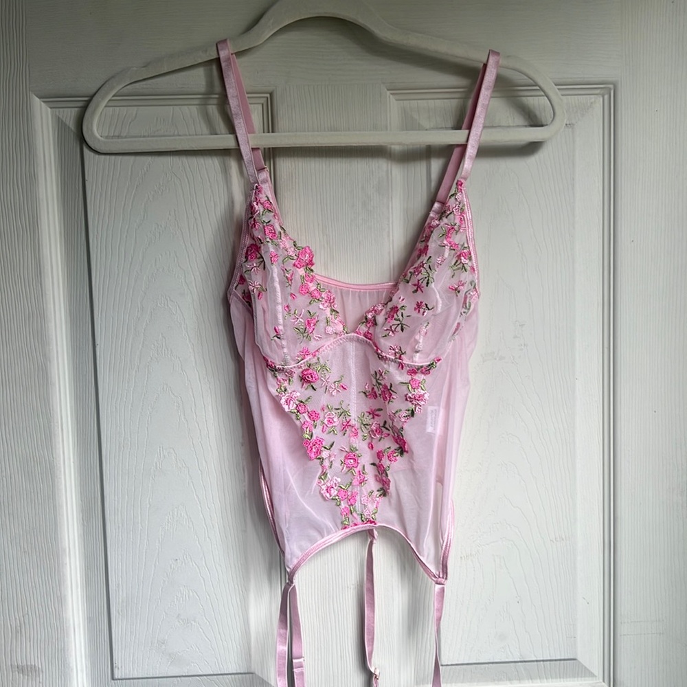 Pink lingerie top